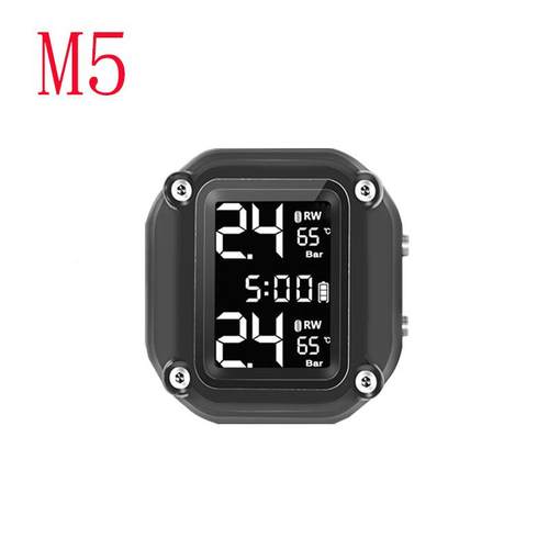 摩托压监测系统2车轮胎压检测测TPMS无线传输胎机车胎压检外743置