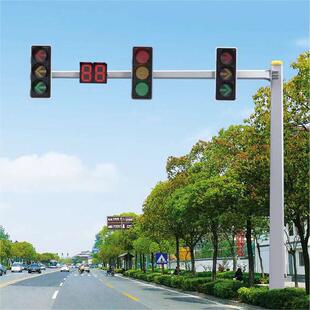 59378一式交通信号灯灯交通杆信号体灯立柱道路交杆通红绿灯杆件