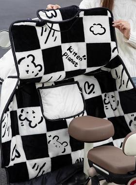 205款防电动车挡32093风被冬季加绒加厚防新水寒电车电瓶车防风罩