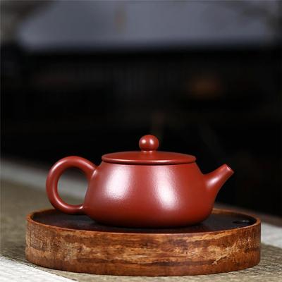 原平盖石瓢壶宜兴矿大红袍工制作茶茶具手08210礼品