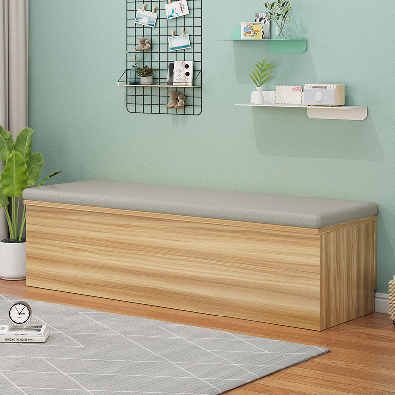 实木卡座沙发凳咖k啡厅储物家用小户型饭厅大容量软包长条凳收纳