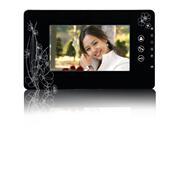 用别墅对家讲 可选拍 开锁夜 彩7寸有线色可视门铃 红WJ705C1外视