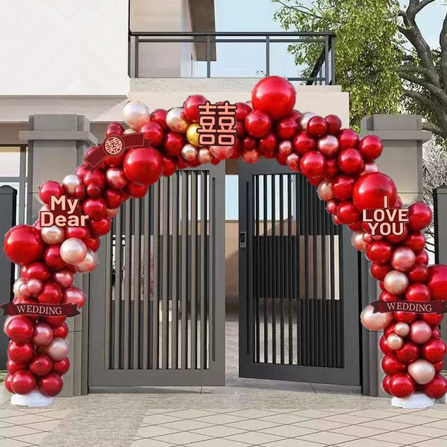订婚婚庆用品开业布置外店支架室内婚礼拱门结婚气球门口场景装饰
