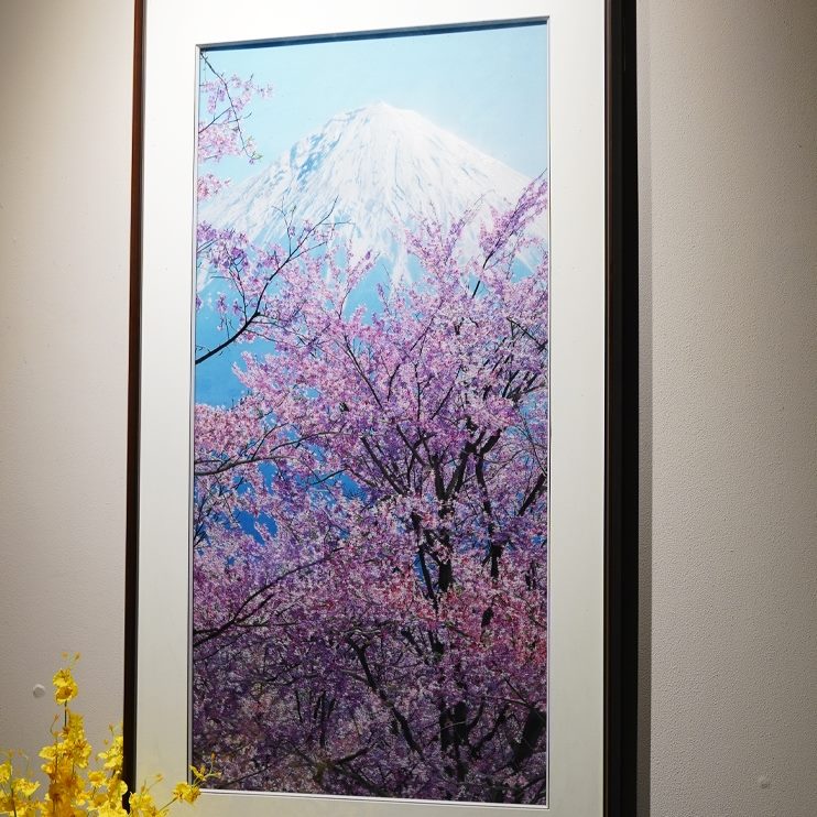 大尺寸手工竖版客厅装饰画刺绣挂画风新中式家庭画玄关苏绣入户格图片