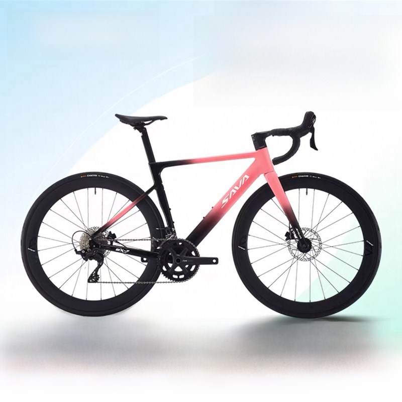 萨瓦自行车新Ex7-S铝合金公路自行车超轻碳O叉碳轮赛车弯曲车把赛