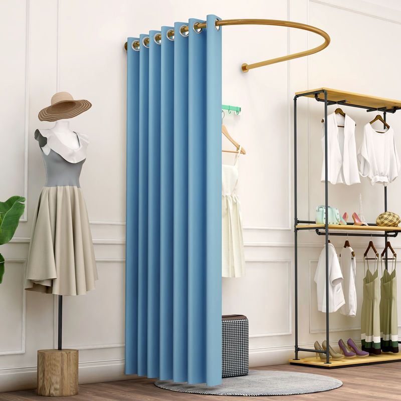 商场服装店试衣间简易U型更衣室便捷式换衣间简易墙角试衣间门帘