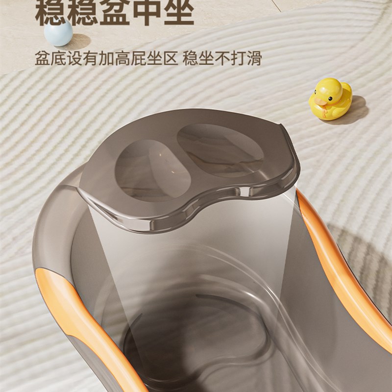 婴儿洗澡盆宝宝浴盆儿童大号0到6岁可坐可躺新生儿小孩洗澡桶支架
