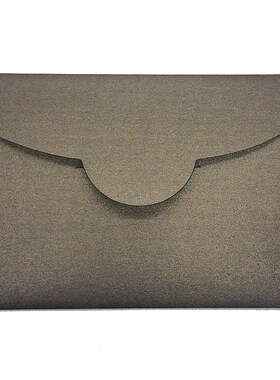 45个250克珠光纸信封15x10厘米贺卡封套商务个性插舌空白加厚橙色