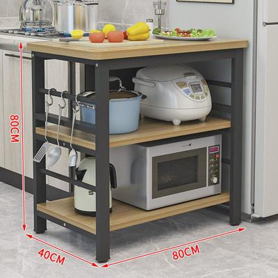 厨房简易小桌子切菜桌厨房储物桌微波炉置物架多层操作台家用新款