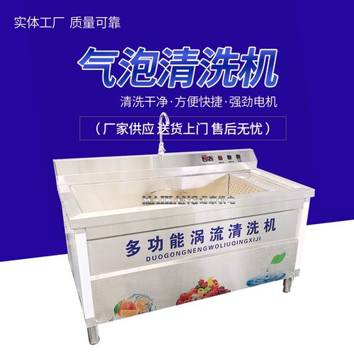 定制生产小型果蔬清洗机 气泡地丁草清洗机 婆婆丁清洗设备