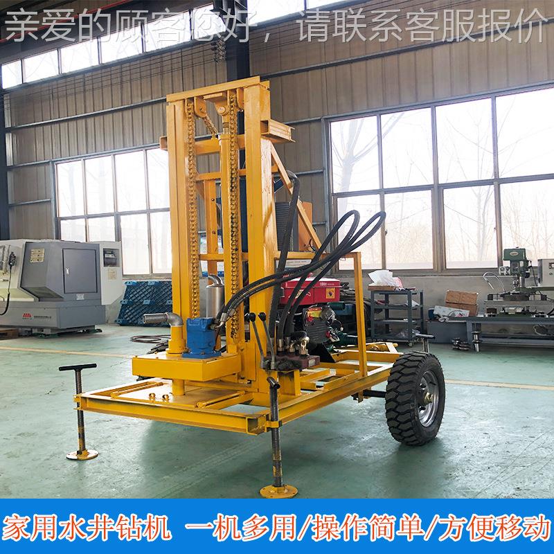 打井机压柴 油机小型家用多功能钻井机UWZ 加粗液打井设备灌溉深