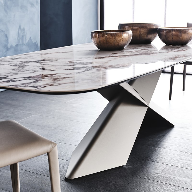 3Y意大利拉米娜岩板餐桌轻奢z定 制长方形家用意式极简德利丰饭