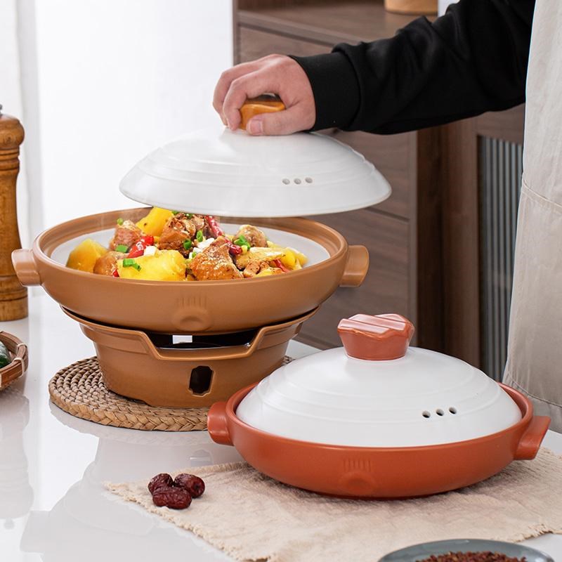 高档酒店专用砂锅耐高温干v烧不裂陶瓷啫啫煲餐具卡式炉煲仔炖锅