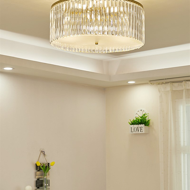 全光谱法式客厅卧室餐厅水晶吊灯轻奢简L约现代房间衣帽间吸顶灯