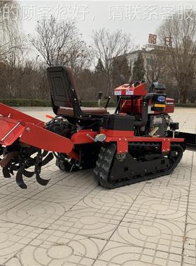 农用柴油小型微耕 履带开沟起隆翻土犁地机耕式QXV田 农机田播种