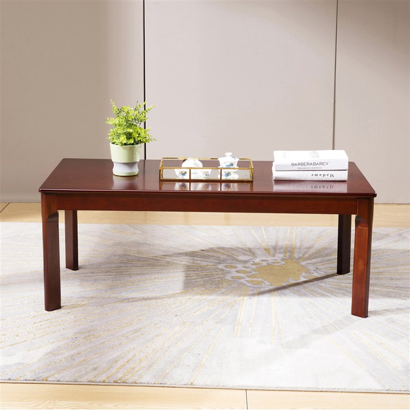 现代实木长茶几客厅餐桌两用简约办公时尚茶桌几简易木质茶台方几