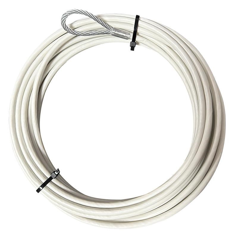 防锈包塑钢丝绳网球场拉线白色耐磨安全线pvc包胶6毫米