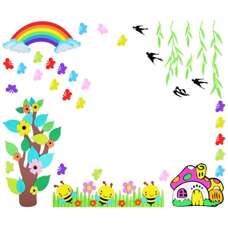 黑板装饰墙贴纸小学教室布置材料幼儿园班级文化环创墙面学习园地