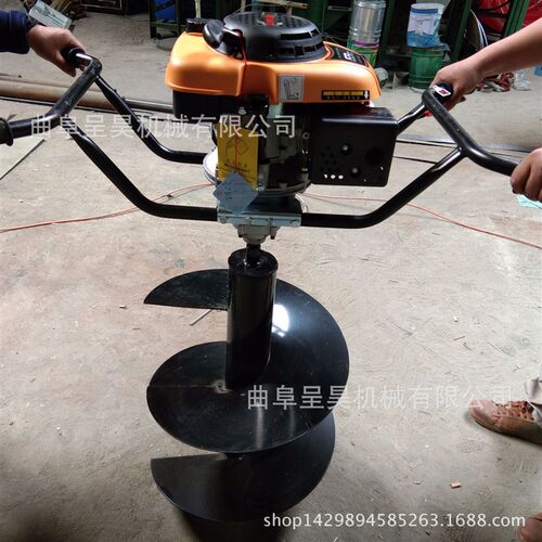 手推式植树钻洞机螺旋式钻洞O机品质好升降方便
