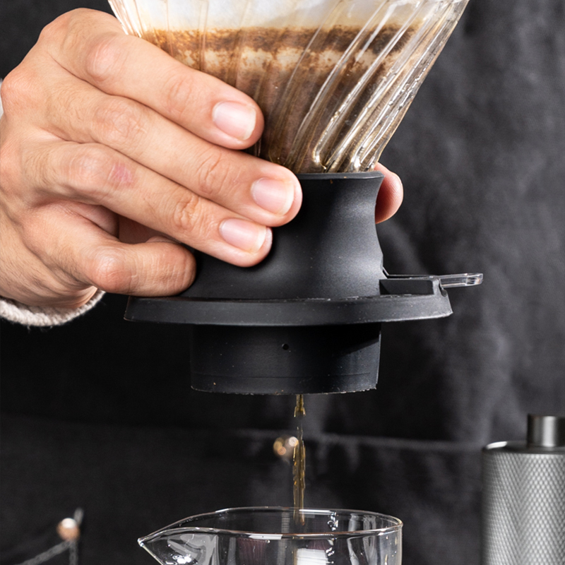 野啡 聪明杯咖啡壶套装控流手冲壶V60滤杯滴滤手冲咖啡壶钢芯手磨