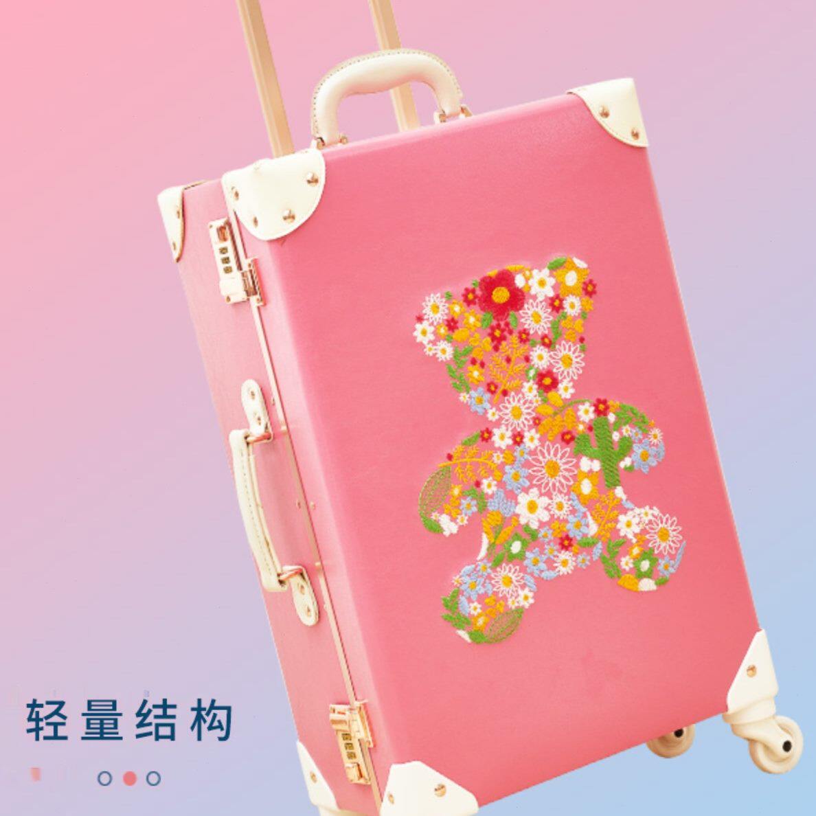 复古网红新款寸皮箱20超轻铝框24寸旅行箱密码箱拉杆箱男登机箱
