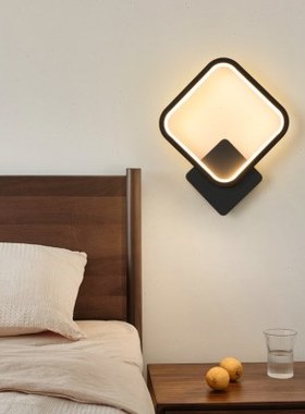 大观园壁灯卧室客厅背景墙灯具现代简约过道创意墙壁灯床头灯K055