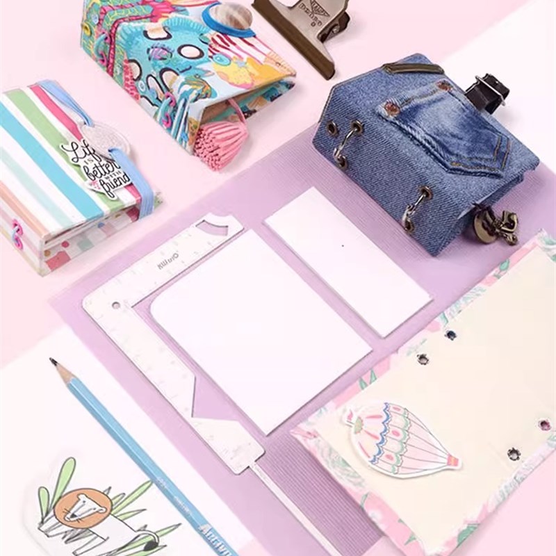 可得优包书定位尺相册封s面书皮包装多功能收纳封面多功能定位尺