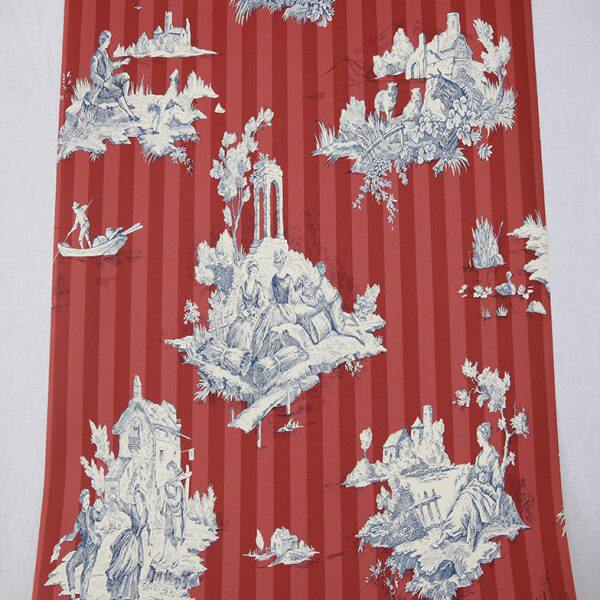 法式纸电视美国原装沙发背景墙人物卧室客厅简约轻奢美式进口壁纸