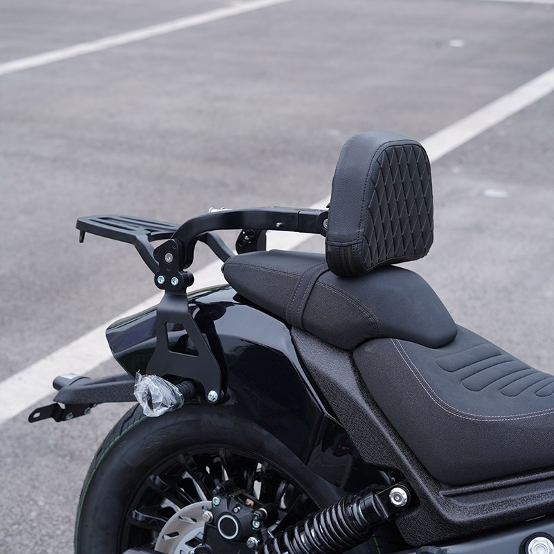 奔达黑旗500改装件快拆边包帆布头盔包折叠靠背防摔保险杠免打孔