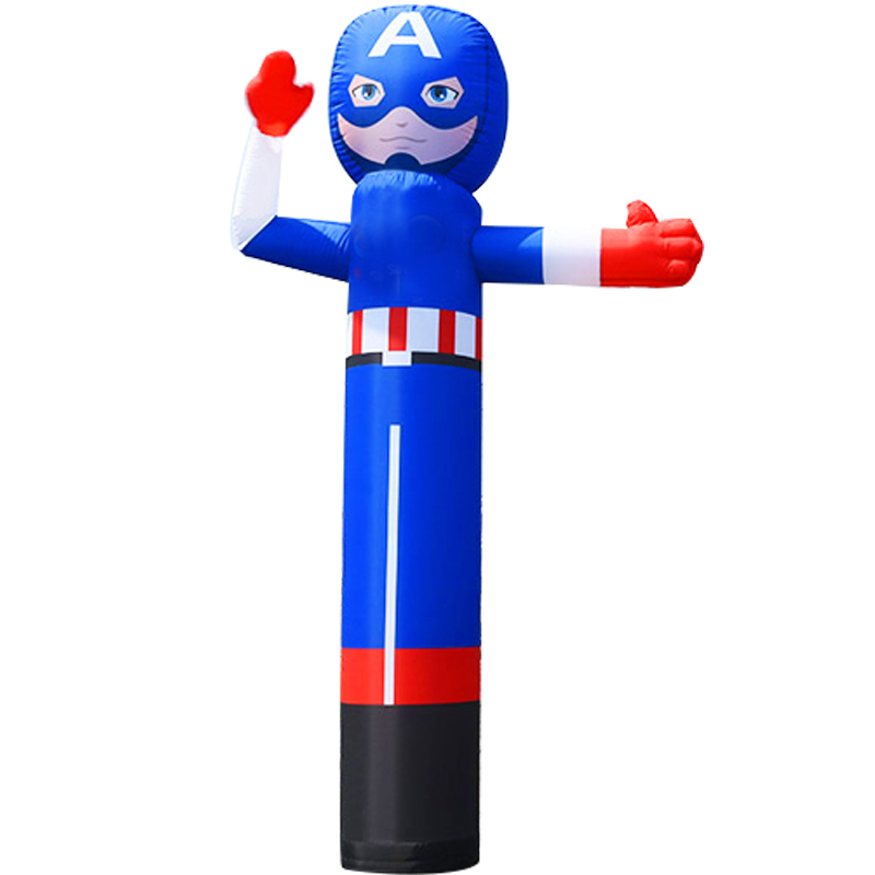 开业广告空中舞星招手卡通气模跳舞人偶摇摆财神小丑气球拱门帐篷