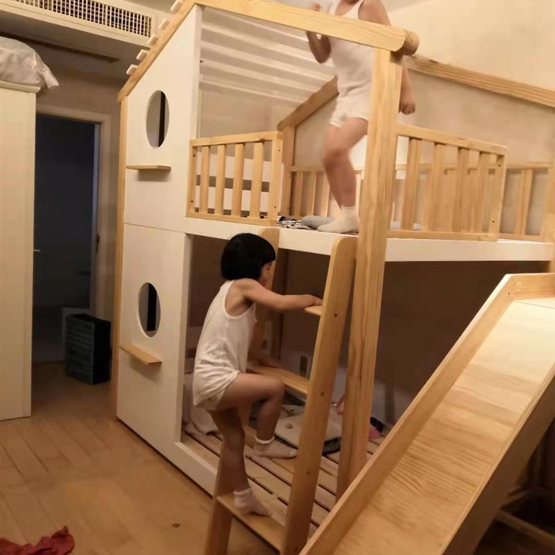 儿童室内攀爬架实木滑滑梯秋千组合幼儿园小型游乐园宝宝锻炼设备