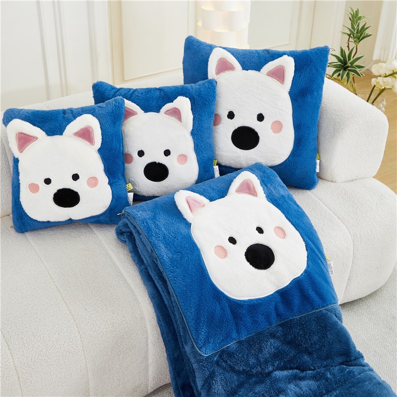 抱枕被子两用个性可爱办公室午睡可折叠多功能家用沙发靠枕车靠垫