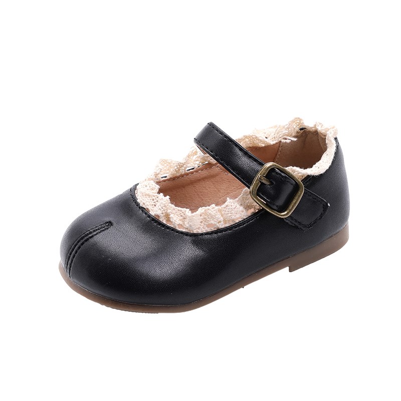 女小童皮鞋春秋新款软底婴幼儿周岁鞋假分趾法式单鞋女宝宝公主鞋