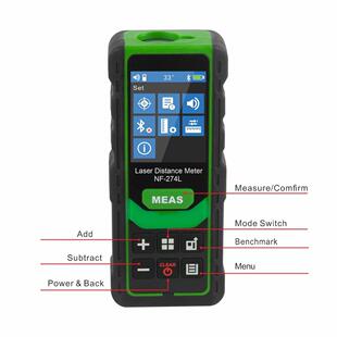 NF-274 High Accuracy Laser Distance Meter Mini Range Finder