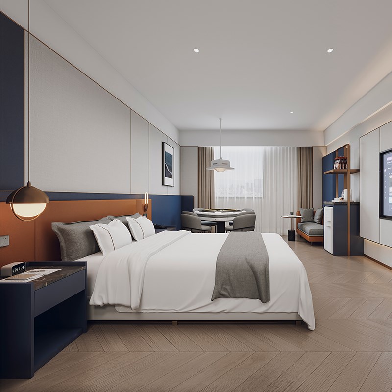 精品酒店家具定制宾馆家具商务酒店家具床公寓家具民宿家具皮革床