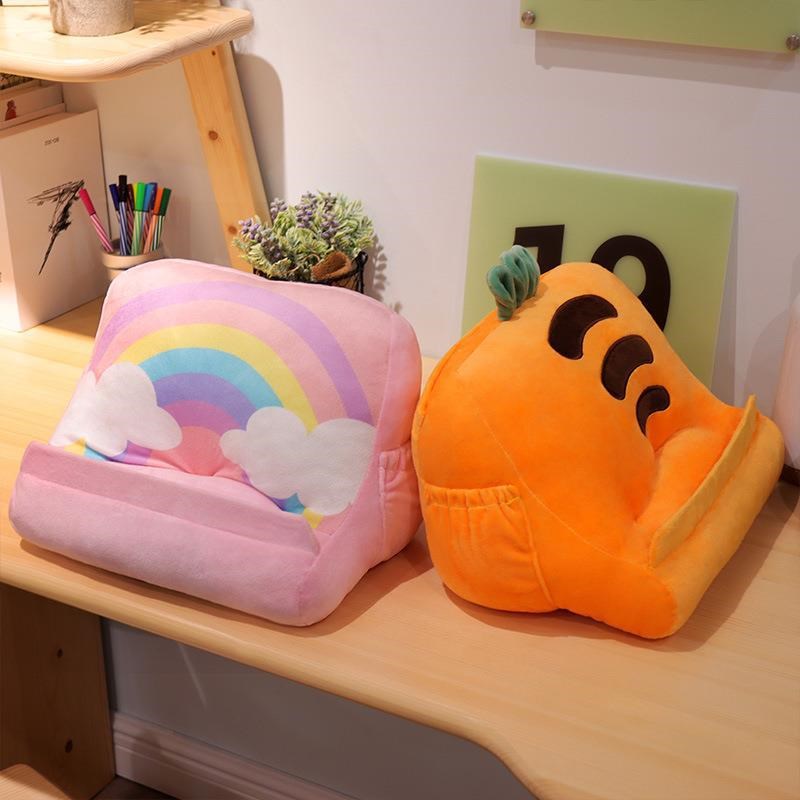 水果抱枕平板靠垫手机阅读支架懒人毛绒软靠可