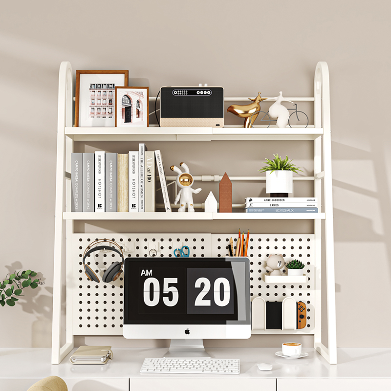 桌面置物架网红学生学习书桌收纳层架子电脑办公桌上多层洞洞板书