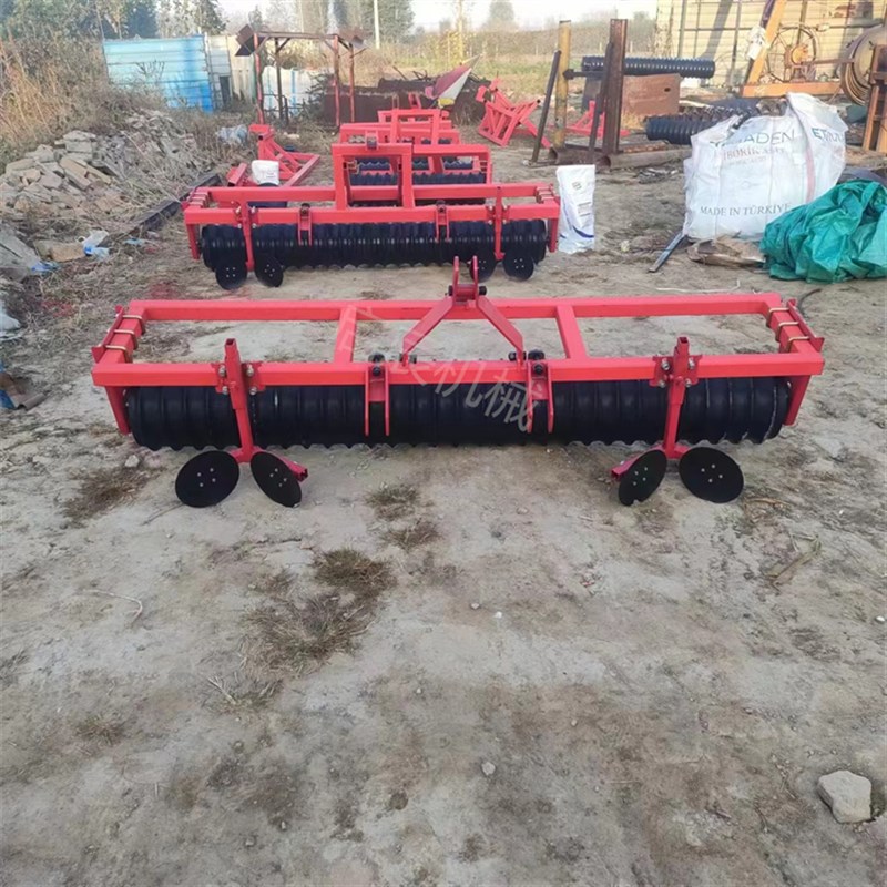 农用小麦镇压器压土辊 铸铁角钢轮子 四轮拖拉机带牵引镇压辊