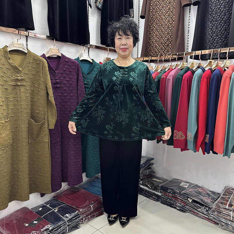 【年货新b品】妈妈盘扣民族风宽松小衫