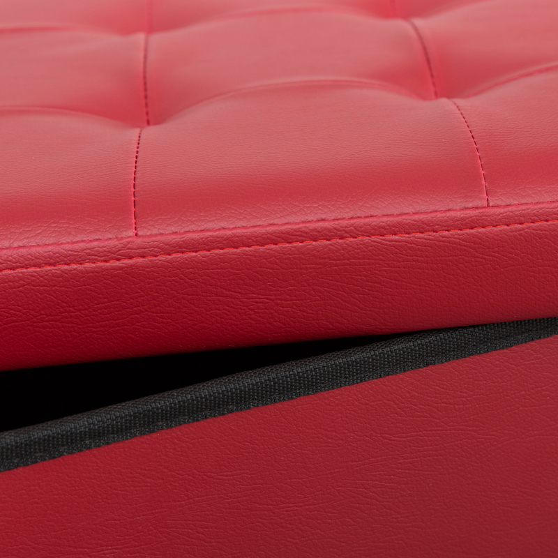 简默加强凳皮沙发搁脚换鞋凳收纳凳子储物凳可坐成人收纳箱凳子