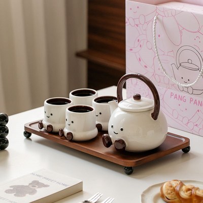 水杯套装2025新款家用客厅招待客人杯子茶杯乔迁新居茶具杯子杯架