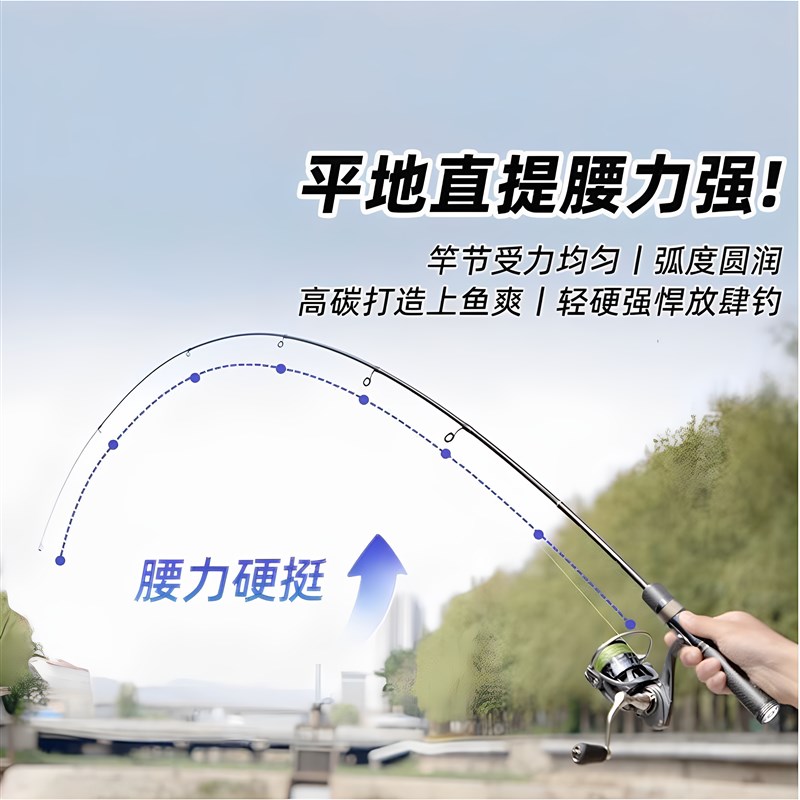 迪恩伸缩路亚竿超短m调可携式海竿超轻碳素路亚竿短节迷你小鱼竿
