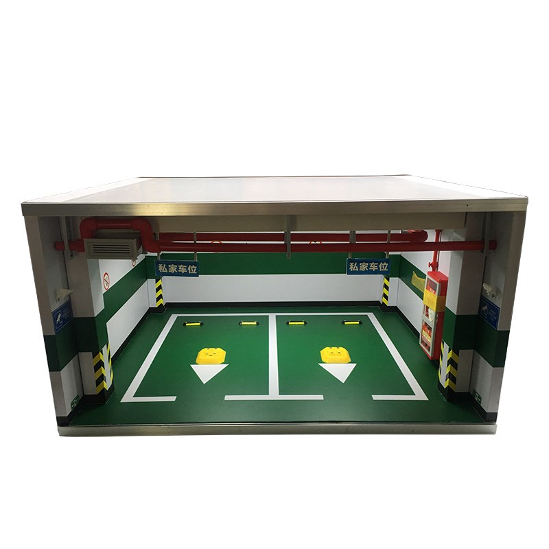 停车场模型场景 1:18 车模 地下停车位车库模型  支持定制