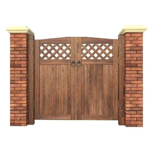 艺术门阳台防腐防庭院门木碳化防腐木室内农庄网红大门围栏木