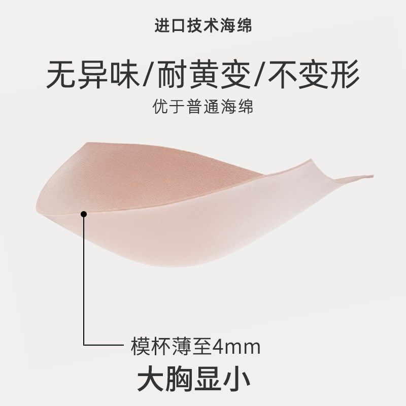 【蔷薇blues】遐内衣女薄款全罩杯包容圆润防外扩大胸显小文胸