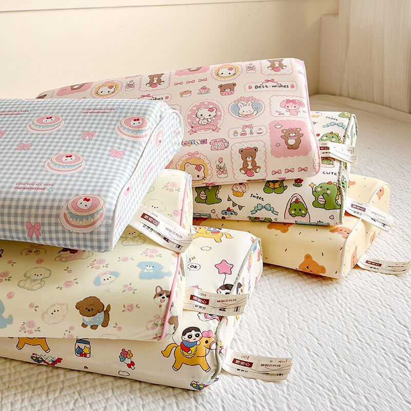 赋芽儿童冰冰枕锦氨3A凉感记忆绵夏凉枕