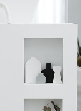 冷色调家居饰品 ins风名宿软装摆件玄关装饰品客厅简约黑白灰摆设