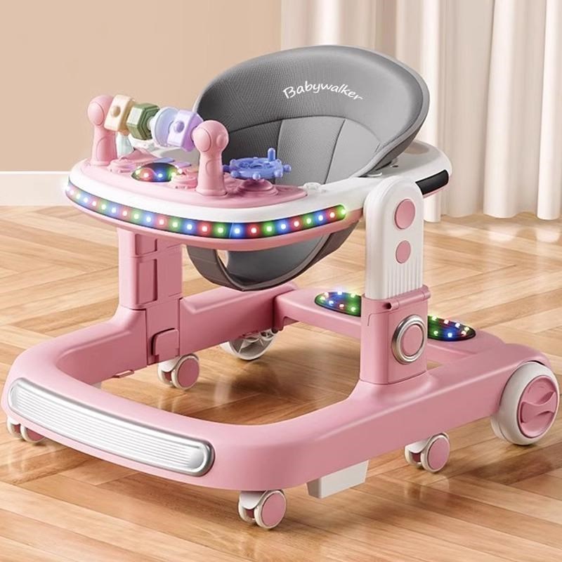 婴儿学步车防o型腿多功能可折叠宝宝起步车手推车6-18个月助步车