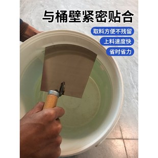 新款升级不锈钢圆弧铲刀上料器弧形铲桶铲灰刮刀托灰板泥瓦工工具