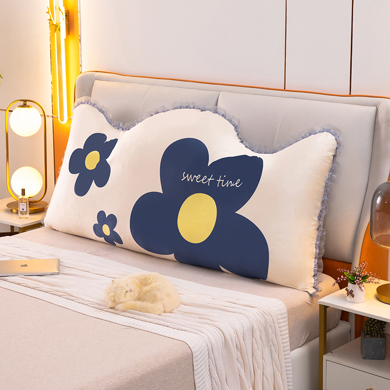 卡通宝宝绒  床头靠垫2024新款大软包靠背枕榻榻米床上护腰靠枕